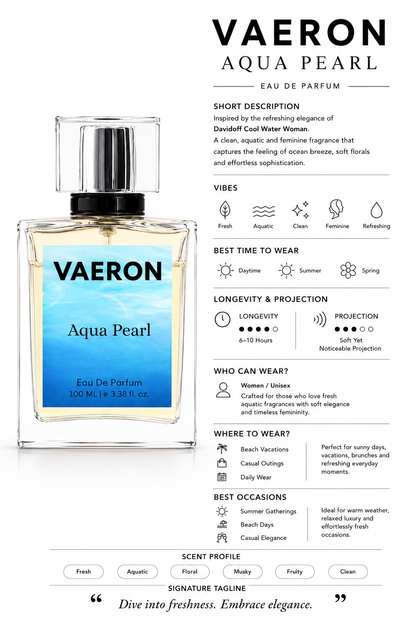 Vaeron Aqua Pearl - Vaeron Perfumes